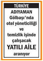 YATILI AİLE ADIYAMAN GÖLBAŞI