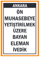 İVEDİK BAYAN ÖN MUHASEBE ELEMANI