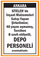 DEPO PERSONELİ SİTELER