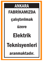 ELEKTRİK TEKNİSYENLERİ FABRİKA İÇİN ELEKTRİK TEKNİSYENLERİ FABRİKA İÇİN