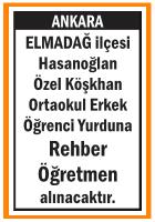 ERKEK ÖĞRENCİ YURDUNA REHBER ÖĞRETMEN HASANOĞLAN