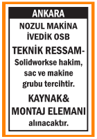 TEKNİK RESSAM VE KAYNAK MONTAJ ELEMANI