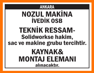 TEKNİK RESSAM VE KAYNAK MONTAJ ELEMANI