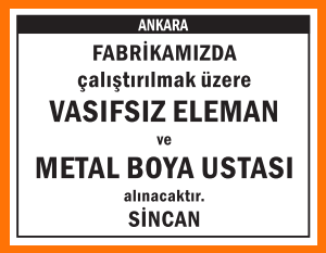 METAL BOYA USTASI SİNCAN