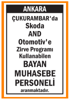 BAYAN MUHASEBE PERSONELİ ÇUKURAMBAR