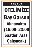 BAY GARSON OTELİMİZE