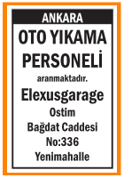 OSTİM OTO YIKAMA PERSONELİ