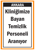 BAYAN TEMİZLİK PERSONELİ