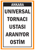 OSTİM UNIVERSAL TORNACI USTASI