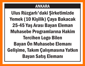 YEMEK ÇAYA BAKACAK BAYAN ULUS