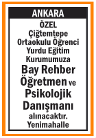 BAY REHBER ÖĞRETMEN VE PSİKOLOJİK DANIŞMAN ARANIYOR BAY REHBER ÖĞRETMEN VE PSİKOLOJİK DANIŞMAN ARANIYOR