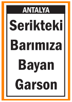 BARIMIZA BAYAN GARSON ANTALYA