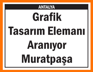 ANTALYA MURATPAŞA GRAFİK TASARIM ELEMANI