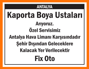 FİX OTO KAPORTA BOYA USTALARI