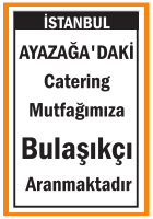 MUTFAĞIMIZA BULAŞIKÇI AYAZAĞA