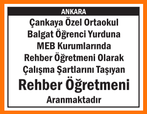 ÇALIŞMA ŞARTLARINI TAŞIYAN REHBER ÖĞRETMENİ