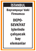 DEPO SEVKİYAT BAY ELEMANLAR