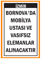 MOBİLYA USTASI VE VASIFSIZ ELEMANLAR