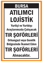TIR ŞOFÖRLERİ ATILIMCI LOJİSTİK BURSA