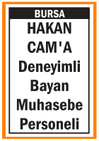 DENEYİMLİ BAYAN MUHASEBE PERSONELİ DENEYİMLİ BAYAN MUHASEBE PERSONELİ
