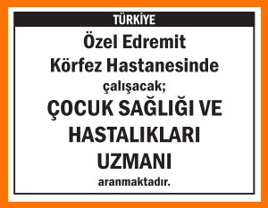 ÇOCUK SAĞLIĞI VE HASTALIKLARI UZMANI