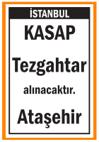 İSTANBUL ATAŞEHİR KASAP TEZGAHTAR İSTANBUL ATAŞEHİR KASAP TEZGAHTAR