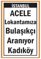 LOKANTAMIZA BULAŞIKÇI KADIKÖY