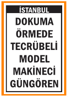 TECRÜBELİ MODEL MAKİNECİ GÜNGÖREN