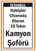 10 TEKER KAMYON ŞOFÖRÜ HABİPLER