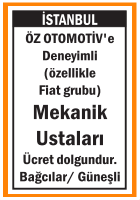 FİAT GRUBU MEKANİK USTALARI BAĞCILAR GÜNEŞLİ
