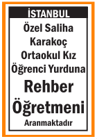 KIZ ÖĞRENCİ YURDUNA REHBER ÖĞRETMENİ