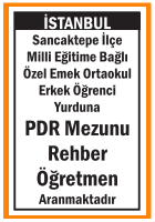 PDR MEZUNU REHBER ÖĞRETMEN