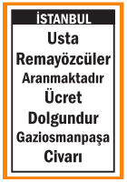 GAZİOSMANPAŞA CİVARI USTA REMAYÖZCÜLER