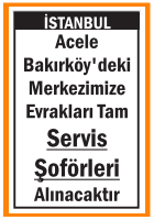 EVRAKLARI TAM SERVİS ŞOFÖRLERİ