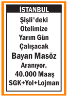 OTELİMİZE BAYAN MASÖZ ŞİŞLİ