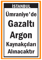 GAZALTI ARGON KAYNAKÇILARI ÜMRANİYE GAZALTI ARGON KAYNAKÇILARI ÜMRANİYE