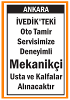 MEKANİKÇİ USTA VE KALFALAR İVEDİK