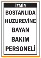 HUZUREVİNE BAYAN BAKIM PERSONELİ