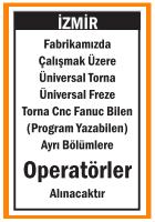 TORNA CNC FANUC BİLEN OPERATÖRLER