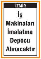 İŞ MAKİNALARI İMALATINA DEPOCU