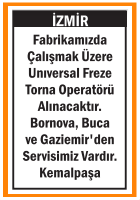 UNIVERSAL TORNA FREZE OPERATÖRÜ