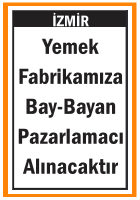 BAY BAYAN PAZARLAMACI YEMEK FABRİKAMIZA