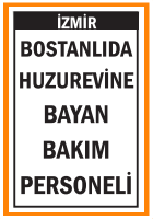 HUZUREVİNE BAYAN BAKIM PERSONELİ