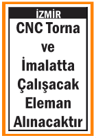 CNC TORNA VE İMALAT ELEMANLARI