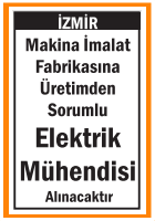 ÜRETİMDEN SORUMLU ELEKTRİK MÜHENDİSİ