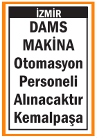 OTOMASYON PERSONELİ İZMİR KEMALPAŞA