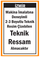 TEKNİK RESİM ÇİZEBİLEN TEKNİK RESSAM