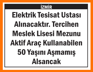ALSANCAK İZMİR ELEKTRİK TESİSAT USTASI