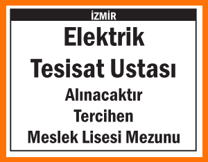ALSANCAK İZMİR ELEKTRİK TESİSAT USTASI