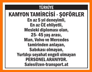 DİPLOMALI KAMYON TAMİRCİSİ ŞOFÖRLER